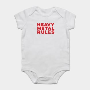 Heavy Metal Rules Baby Bodysuit